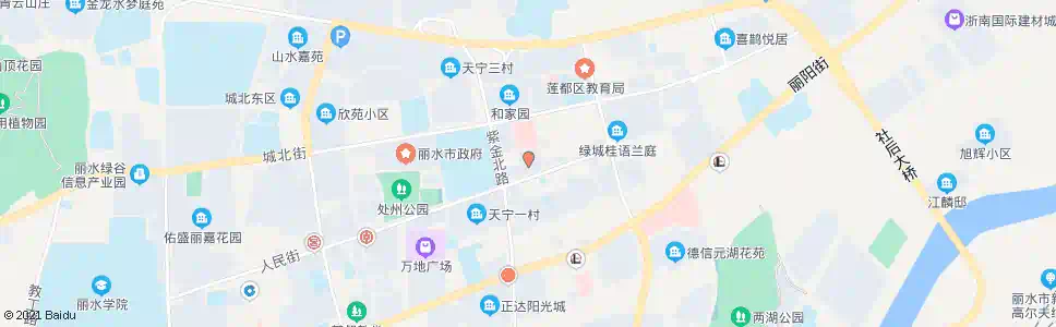 丽水市政府行政中心(北)_公交站地图_丽水公交_妙搜公交查询2025