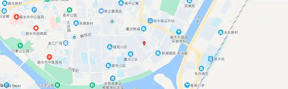 丽水厦河小区南_公交站地图_丽水公交_妙搜公交查询2025