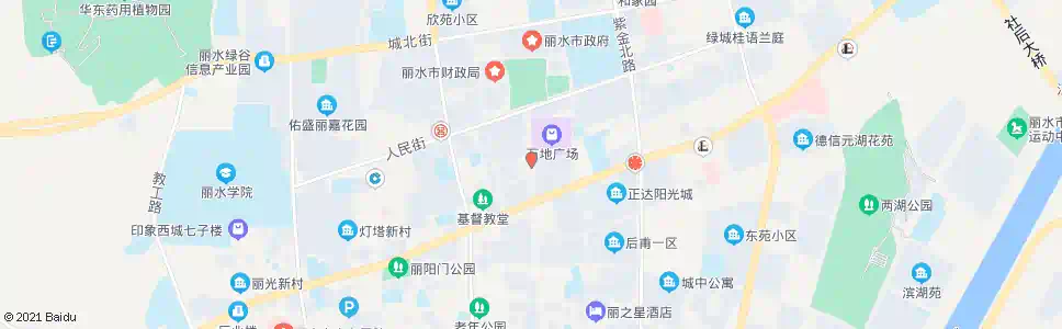 丽水浦发银行_公交站地图_丽水公交_妙搜公交查询2025