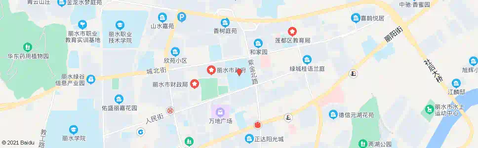 丽水体育中心_公交站地图_丽水公交_妙搜公交查询2025