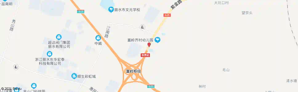 丽水富岭收费站_公交站地图_丽水公交_妙搜公交查询2025