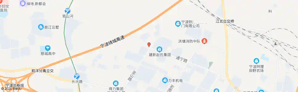 宁波江北创业C区_公交站地图_宁波公交_妙搜公交查询2025