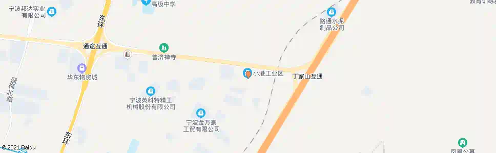 宁波立信路小港工业区_公交站地图_宁波公交_妙搜公交查询2025
