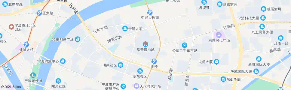 宁波常青藤小城_公交站地图_宁波公交_妙搜公交查询2025