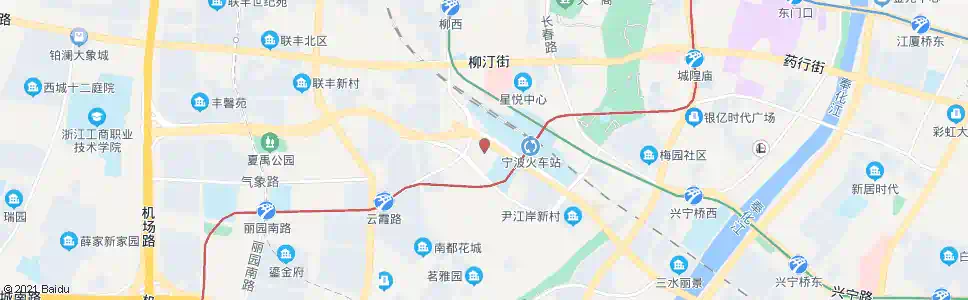 宁波滨海村南_公交站地图_宁波公交_妙搜公交查询2025