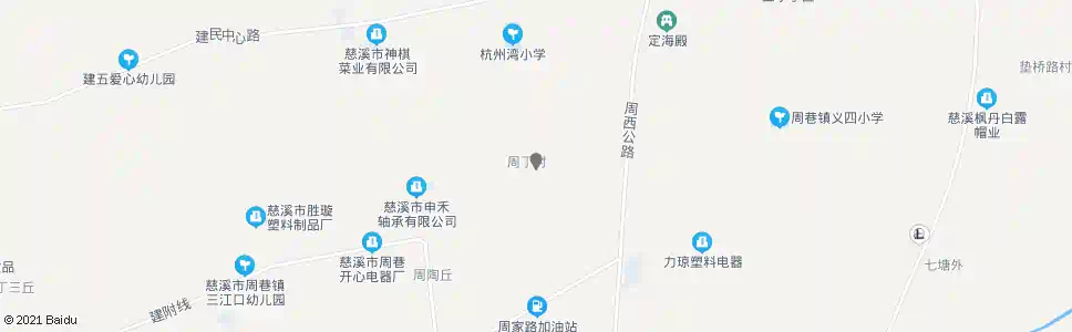宁波周丁_公交站地图_宁波公交_妙搜公交查询2025