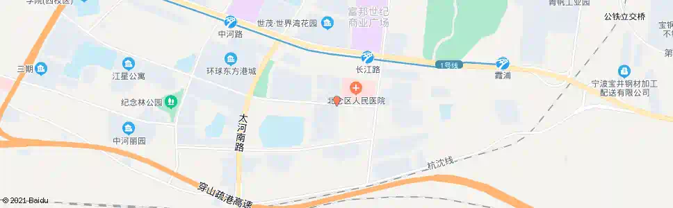宁波北仑中学(北仑人民医院南)_公交站地图_宁波公交_妙搜公交查询2025