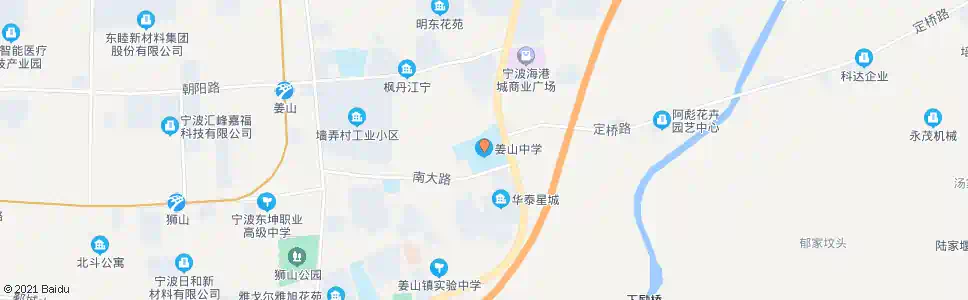 宁波姜山中学_公交站地图_宁波公交_妙搜公交查询2025