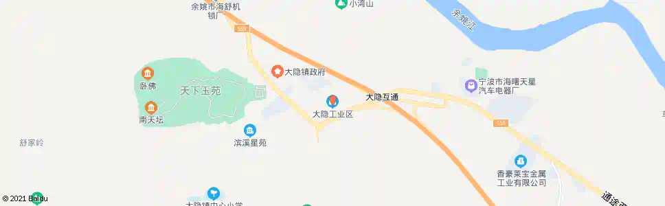 宁波大隐工业区_公交站地图_宁波公交_妙搜公交查询2025