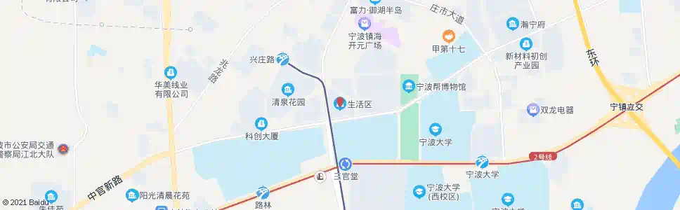 宁波纺织学院生活区_公交站地图_宁波公交_妙搜公交查询2025