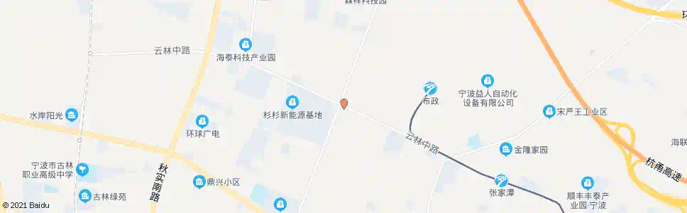 宁波云林中路口_公交站地图_宁波公交_妙搜公交查询2025