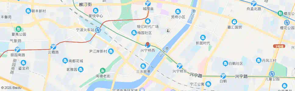 宁波兴宁桥西_公交站地图_宁波公交_妙搜公交查询2025