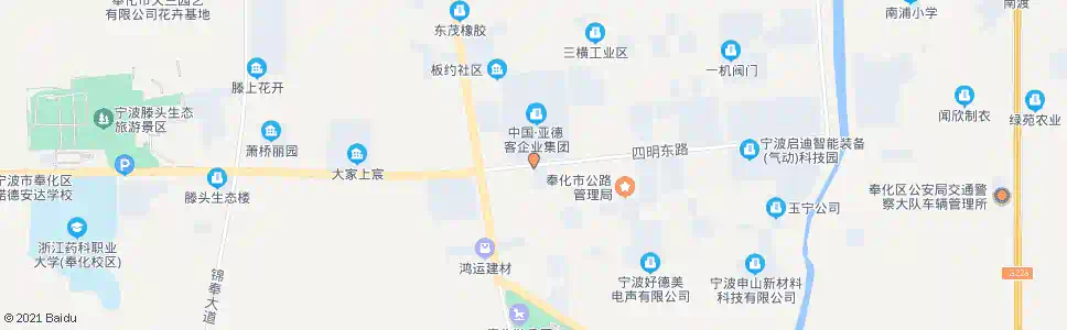 宁波亚德克_公交站地图_宁波公交_妙搜公交查询2025