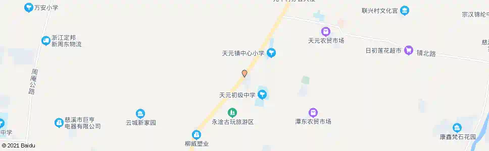 宁波天元铁皮市场_公交站地图_宁波公交_妙搜公交查询2025
