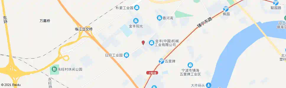 宁波中官路金丰路口_公交站地图_宁波公交_妙搜公交查询2025