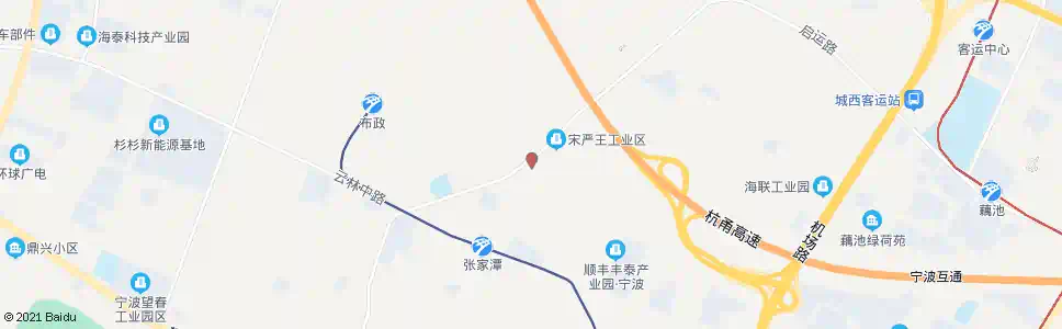 宁波宋严王_公交站地图_宁波公交_妙搜公交查询2025