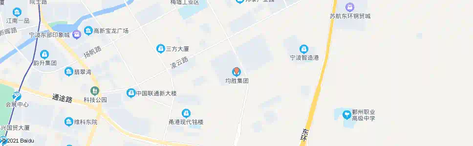宁波聚贤路晶辉路口(均胜集团)_公交站地图_宁波公交_妙搜公交查询2025
