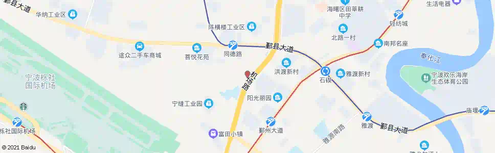 宁波公交石碶冯家站_公交站地图_宁波公交_妙搜公交查询2025