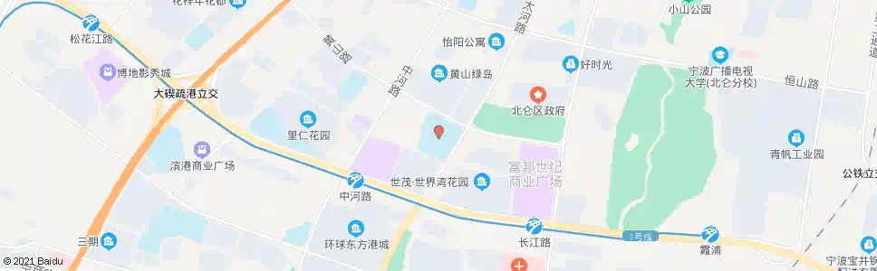 宁波北仑体艺中心_公交站地图_宁波公交_妙搜公交查询2025