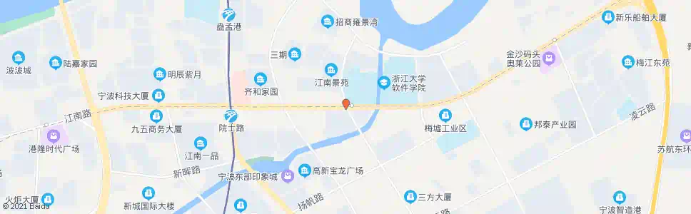 宁波江南路聚贤路口_公交站地图_宁波公交_妙搜公交查询2025