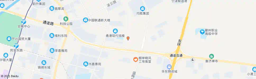 宁波滕家园_公交站地图_宁波公交_妙搜公交查询2025