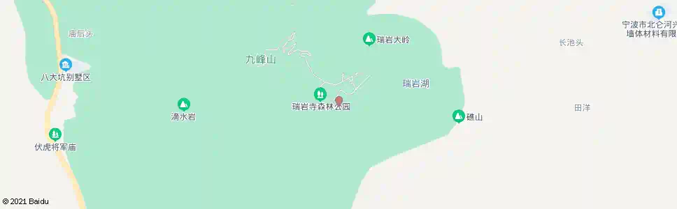 宁波瑞岩寺风景区_公交站地图_宁波公交_妙搜公交查询2025