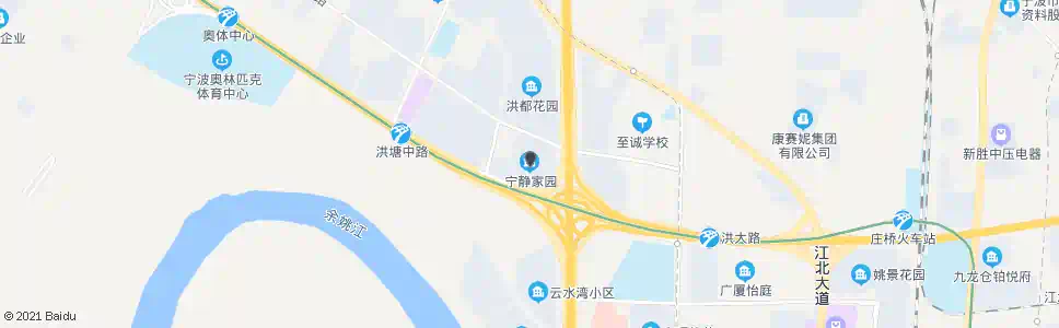 宁波宁静家园_公交站地图_宁波公交_妙搜公交查询2025