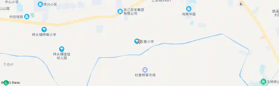 宁波五里小学_公交站地图_宁波公交_妙搜公交查询2025