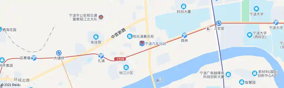宁波黄墩潭北_公交站地图_宁波公交_妙搜公交查询2025