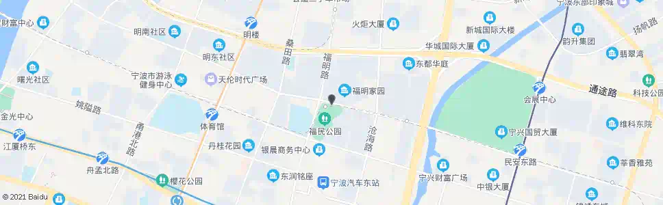 宁波福民公园_公交站地图_宁波公交_妙搜公交查询2025