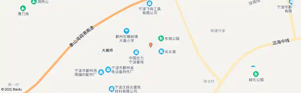 宁波大嵩东城_公交站地图_宁波公交_妙搜公交查询2025