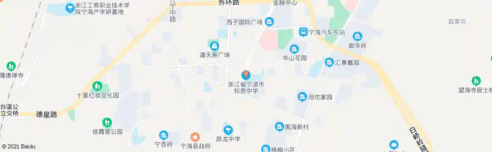 宁波知恩中学_公交站地图_宁波公交_妙搜公交查询2025