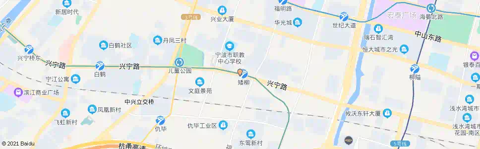 宁波育兴街_公交站地图_宁波公交_妙搜公交查询2025