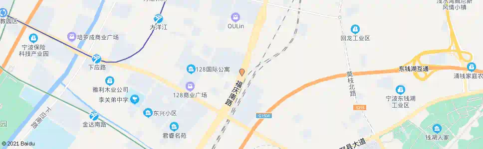 宁波福庆南路金源路口_公交站地图_宁波公交_妙搜公交查询2025