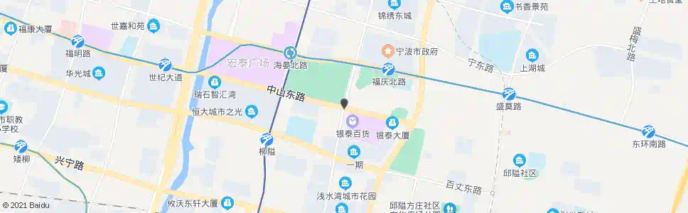 宁波河清路中山东路口_公交站地图_宁波公交_妙搜公交查询2025