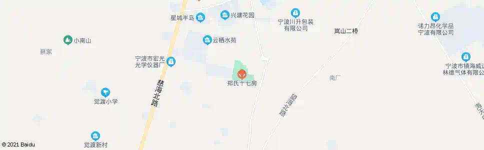 宁波十七房景区始发站_公交站地图_宁波公交_妙搜公交查询2025