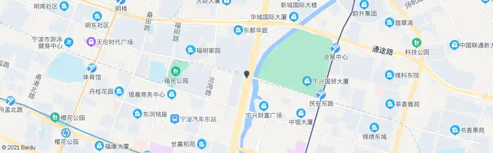 宁波民安路世纪大道口_公交站地图_宁波公交_妙搜公交查询2025