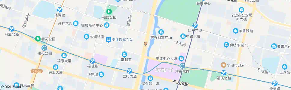 宁波世纪大道宁东路口_公交站地图_宁波公交_妙搜公交查询2025