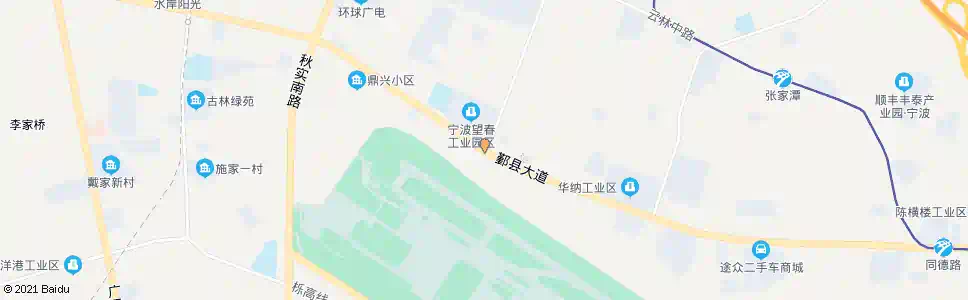 宁波望春工业区南_公交站地图_宁波公交_妙搜公交查询2025
