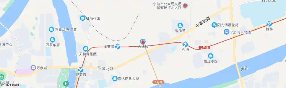 宁波大通桥_公交站地图_宁波公交_妙搜公交查询2025