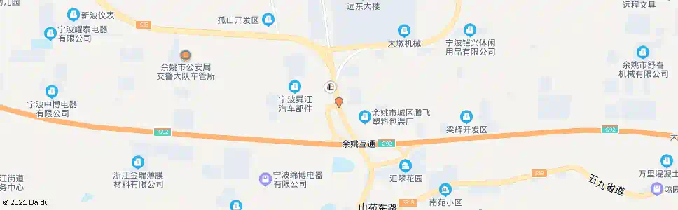 宁波梁辉开发区_公交站地图_宁波公交_妙搜公交查询2025