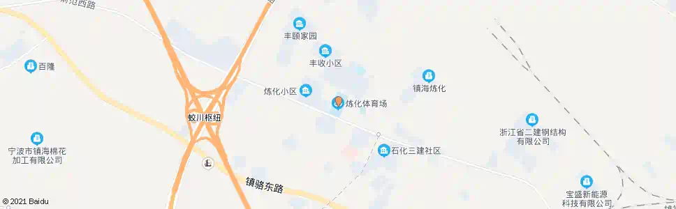 宁波炼化体育馆始发站_公交站地图_宁波公交_妙搜公交查询2025