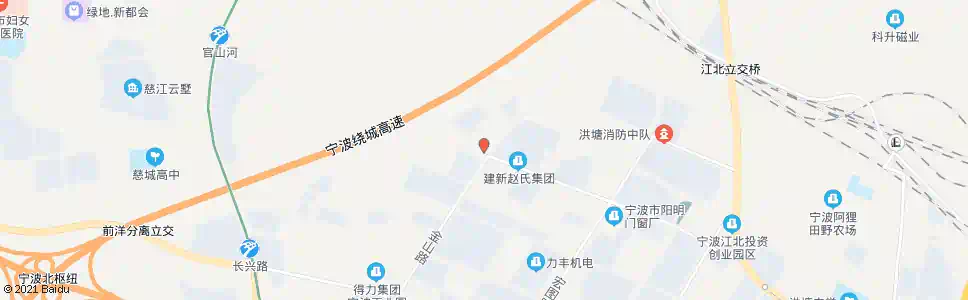 宁波江北创业c区_公交站地图_宁波公交_妙搜公交查询2025