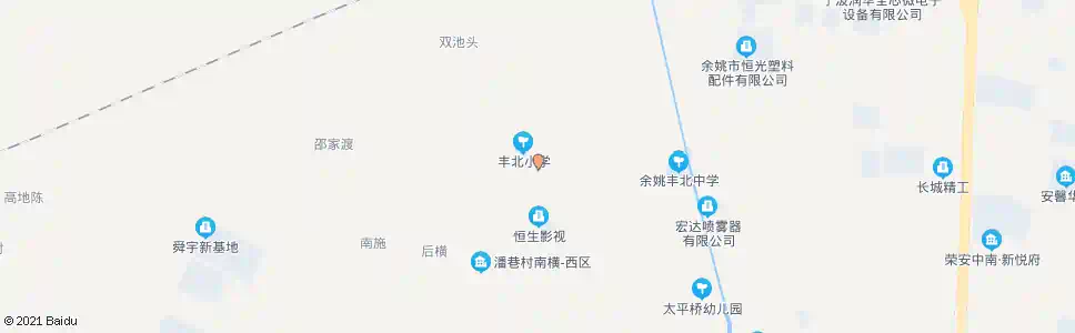 宁波丰北小学_公交站地图_宁波公交_妙搜公交查询2025