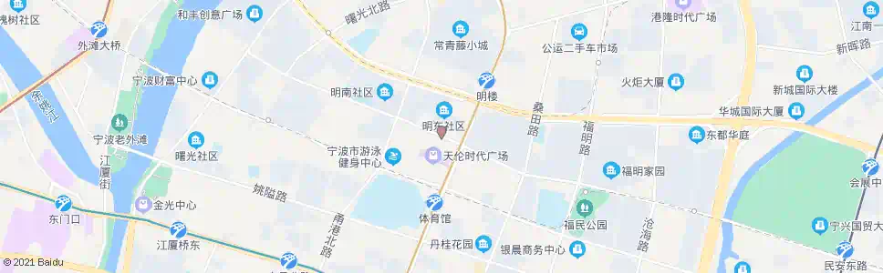 宁波明楼公园_公交站地图_宁波公交_妙搜公交查询2025
