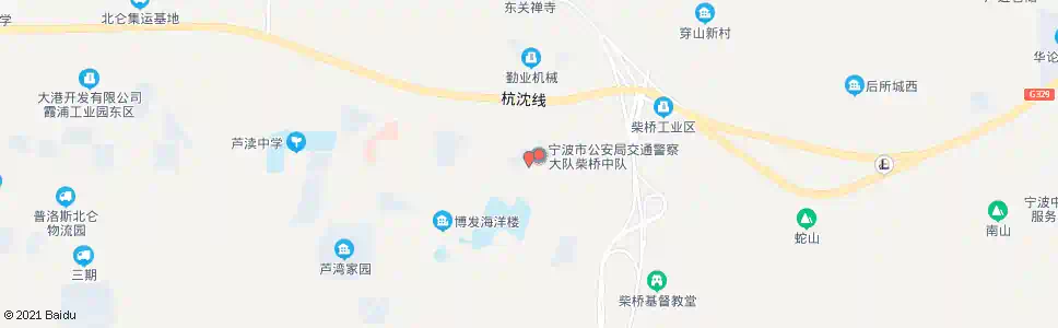宁波柴桥街道办事处_公交站地图_宁波公交_妙搜公交查询2025