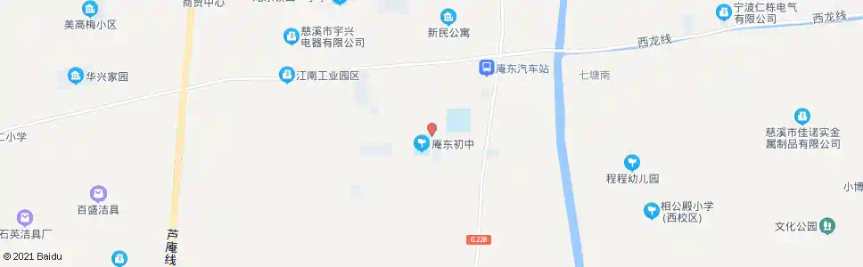 宁波庵东建设路庵东镇北路_公交站地图_宁波公交_妙搜公交查询2025