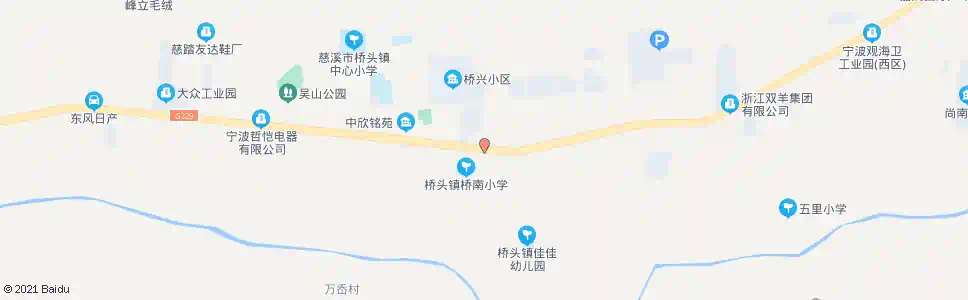 宁波桥头五姓_公交站地图_宁波公交_妙搜公交查询2025