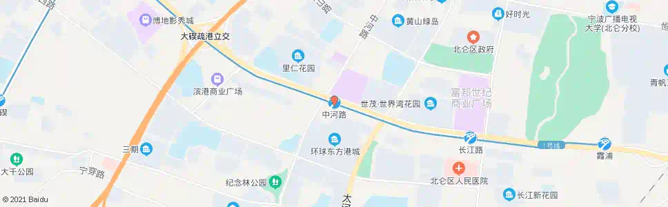 宁波中河路_公交站地图_宁波公交_妙搜公交查询2025
