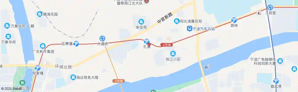 宁波半路凉亭_公交站地图_宁波公交_妙搜公交查询2025